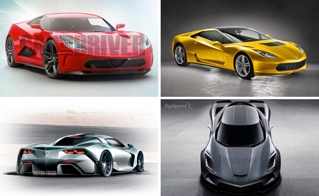Poll: Which Mid-Engine C8 Corvette Rendering is Your Favorite?