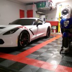 Garage Space Transforms Into Perfect Corvette Parking