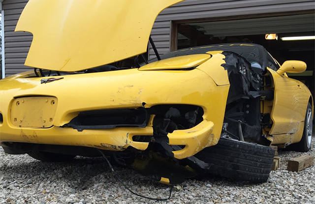 Damaged C5 Corvette Is a Heartbreaking Beauty