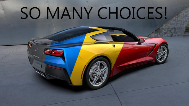 Is Red or Yellow a Better Color For a New C7 Corvette?
