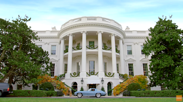 Seinfeld Picks Up the President in a Split-Window Corvette
