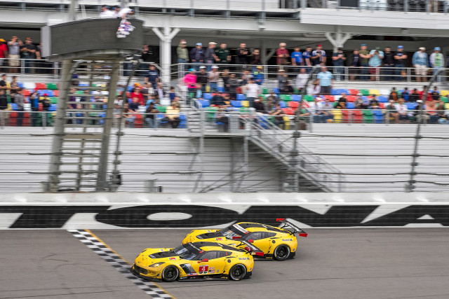 Corvette Racing One and Two in GTLM at Daytona