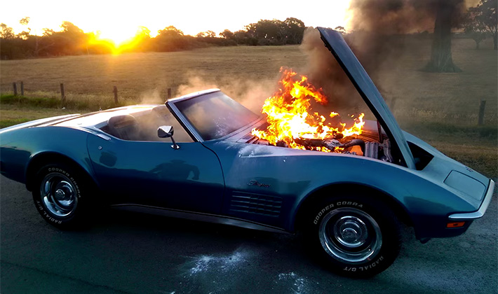 C3 Corvette Turns to Toast After Four-Year Restoration