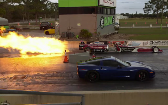 Watch Jay Leno’s Full C6 Corvette vs. Jet Dragster Segment
