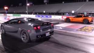 C6 Corvette Squares off With Infamous Twin-Turbo Gallardo