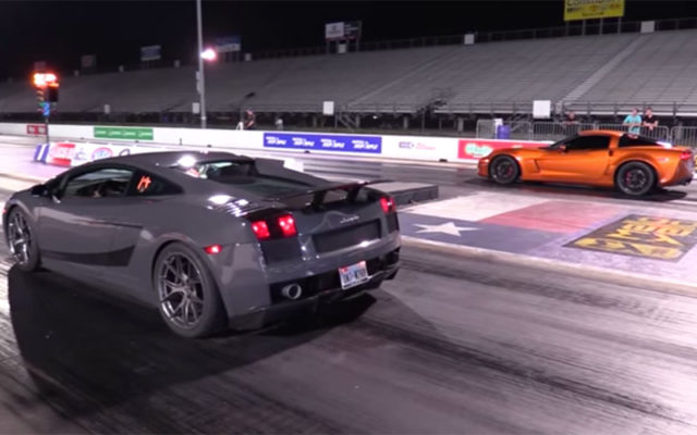 C6 Corvette Squares off With Infamous Twin-Turbo Gallardo