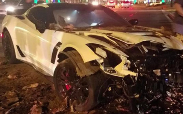 Hate the Player, Not the Game: Corvette Z06 Crashes Leaving Car Meet