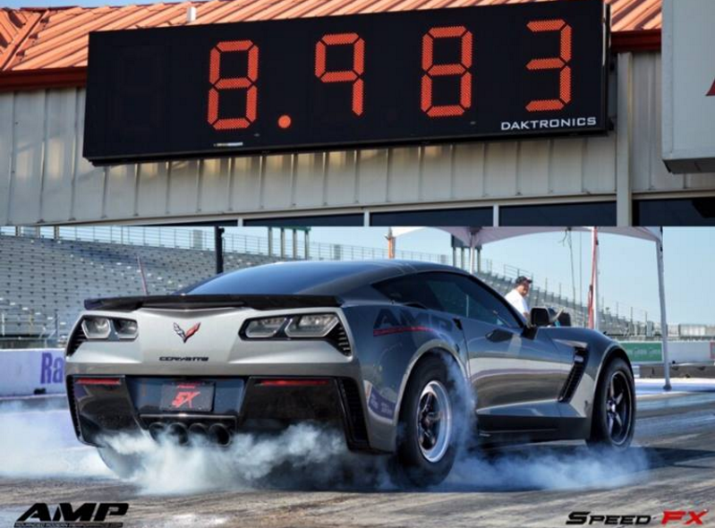 AMP First to Get C7 Corvette Z06 8-Second 1/4 Mile