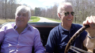Joe Biden Does a Burnout in His Vintage Corvette