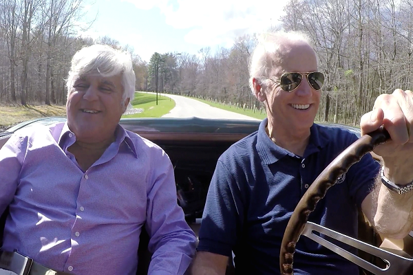 Joe Biden Does a Burnout in His Vintage Corvette