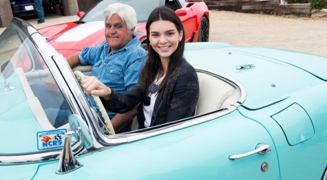 Kendall Jenner, Jay Leno Cruise L.A. in Her ’56 Corvette
