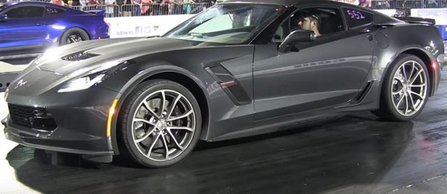 New Corvette Grand Sport Battles S550 Mustang on the Strip