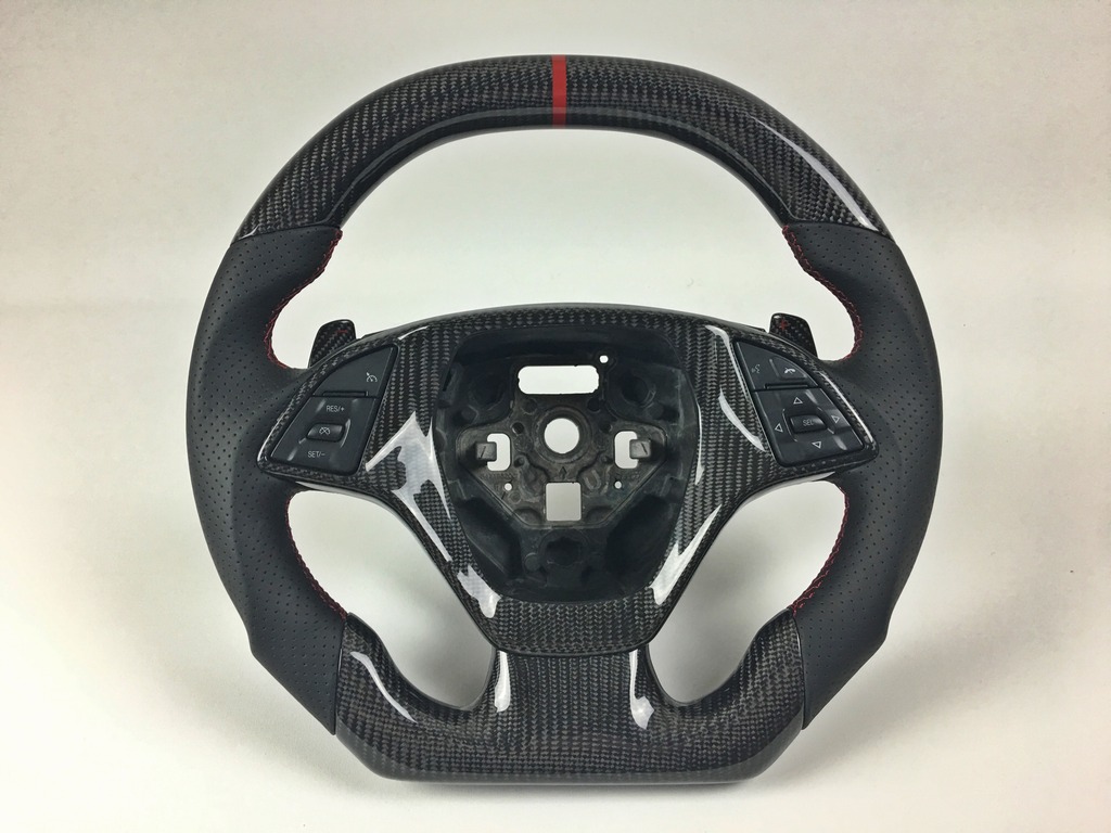 Deity Motorsports’ Gorgeous D-shaped Carbon Fiber C7 Corvette Steering Wheels