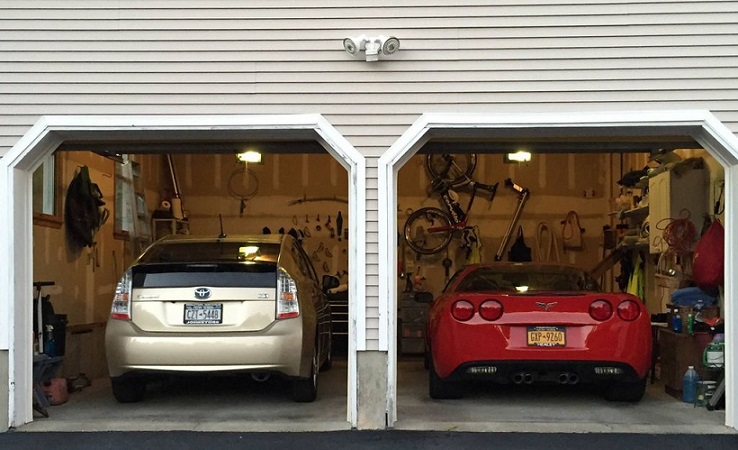 A Garage With a Corvette and a Prius Isn’t That Weird at All