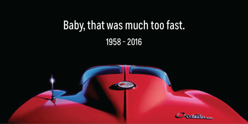 Chevy Corvette's Prince ad