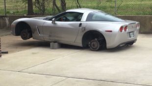 Firefighter’s Corvette Wheels Stolen at Firehouse