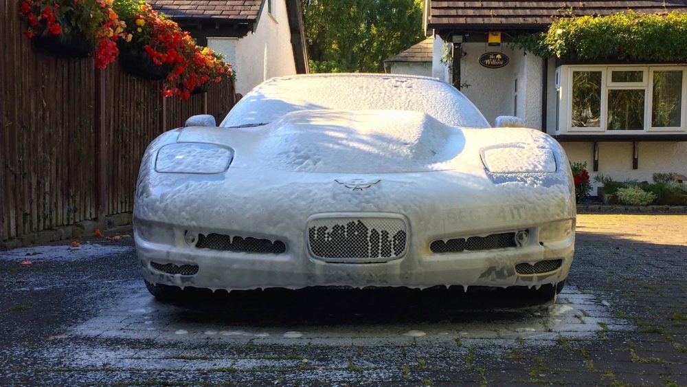 Corvette wash wax