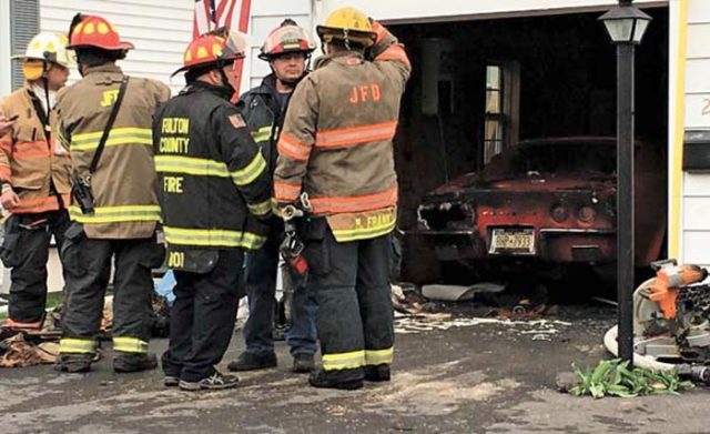 ’73 Corvette Gets Toasty in Home Remodeling Incident