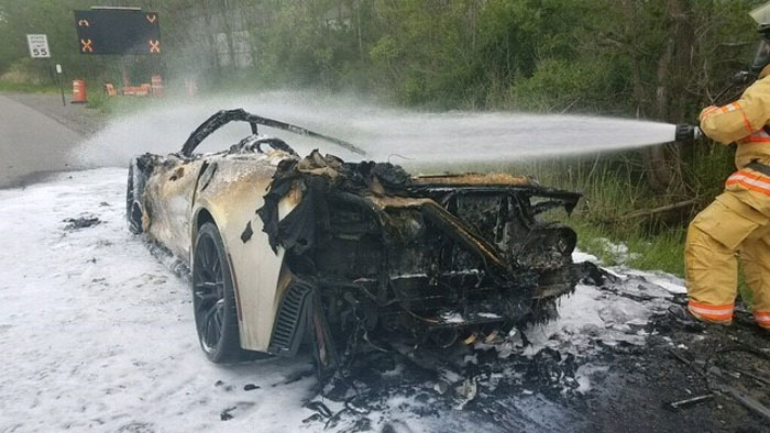 Corvette Z06 Goes up in Flames, and Nightmare Becomes Reality