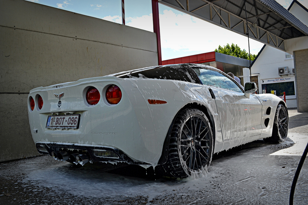 C6 Corvette at Car Wash