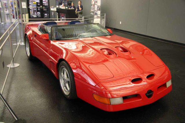 Red Callaway C4 Corvette at National Corvette Museum