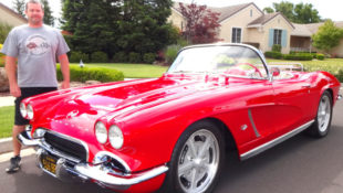 Joel Bernstein with 1962 Chevrolet Corvette