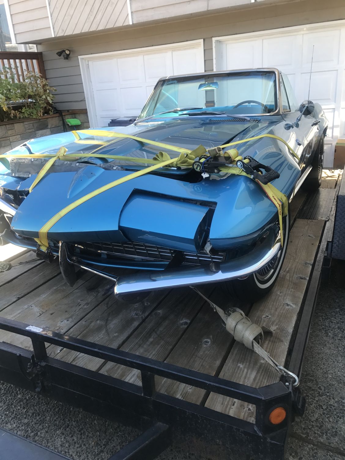 A friend crashed this owner's classic C2 Corvette.