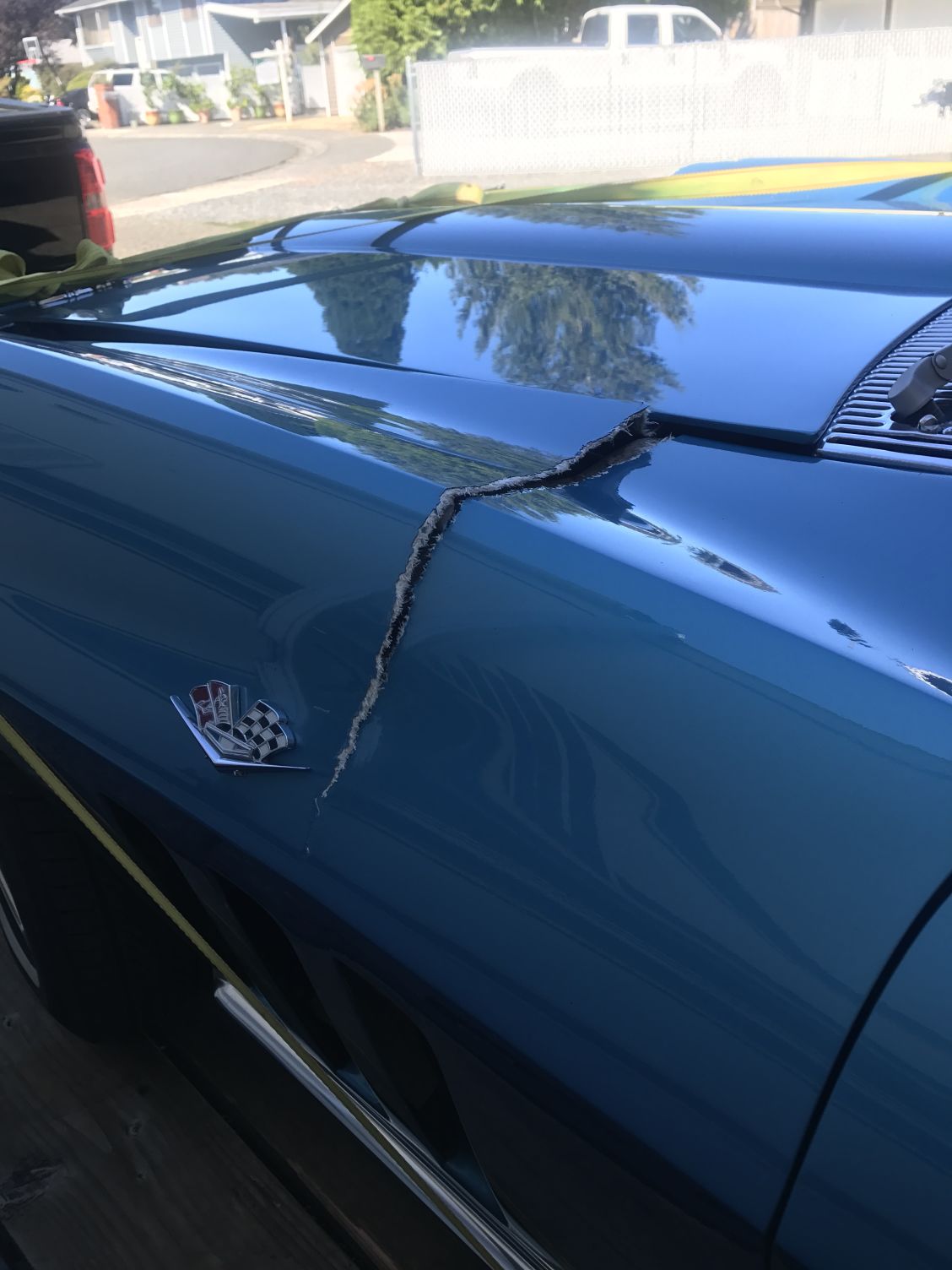 A friend crashed this owner's classic C2 Corvette.