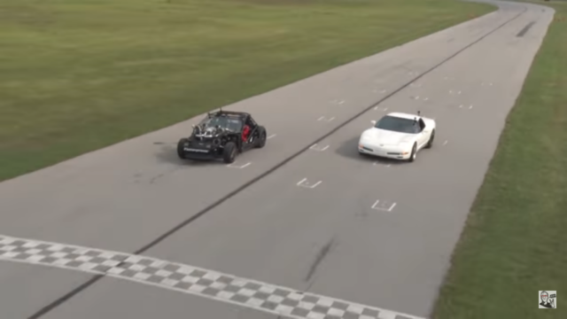 Big Race Between Unicorn C5 and 'Leroy' the Corvette