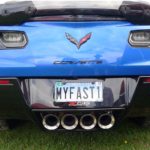 Corvettes at Carlisle Vanity Plates