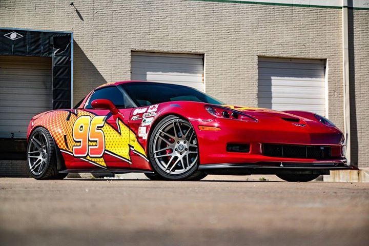 This Lightning McQueen Corvette does a world of good.
