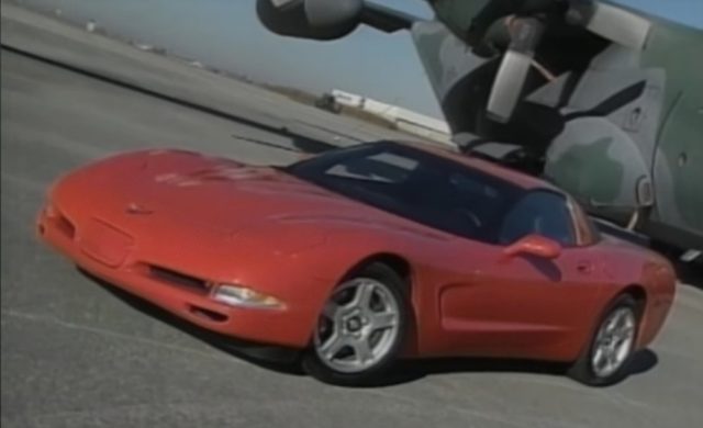 1997 Corvette in red