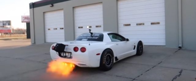Corvette Z06 Shoots Flames