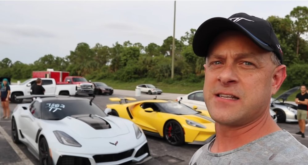 Brooks with the Corvette and GT