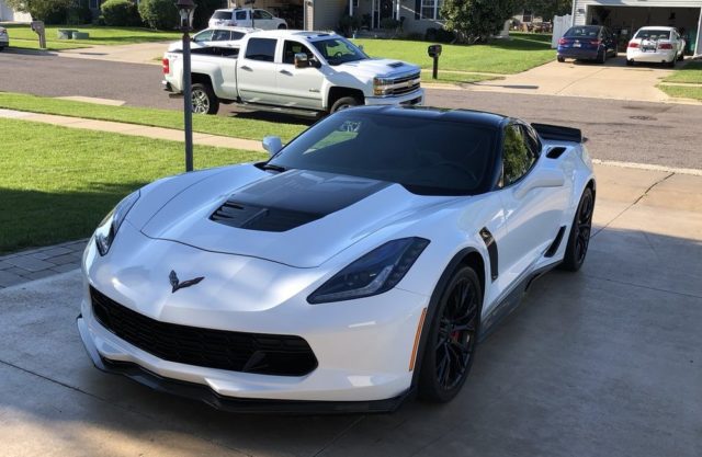 Worked C7 Corvette Z06 in White Front