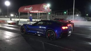 2017 Corvette Z06 vs. Camaro ZL1 Drag Race