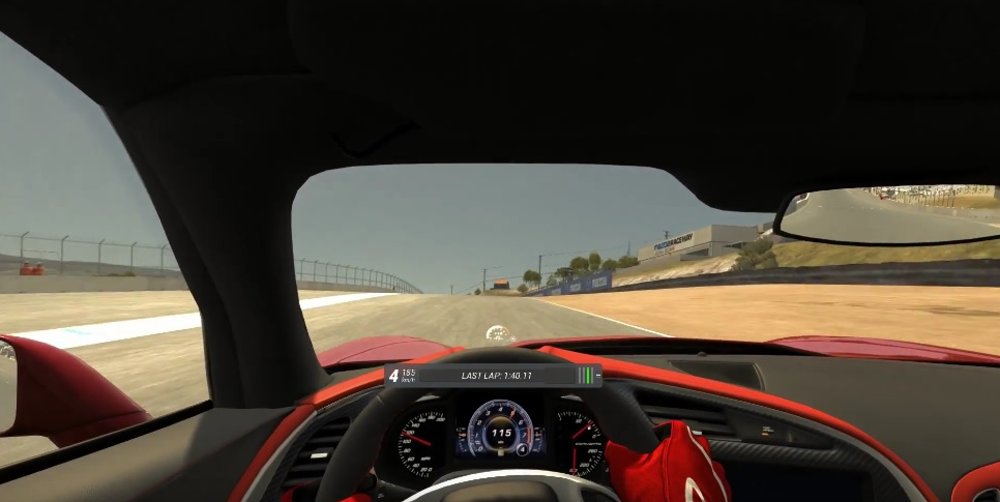 Corvette Stingray Video Game Footage Open View