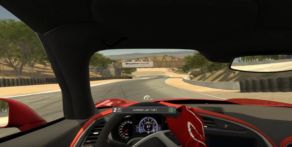 Corvette Stingray Video Game Footage Laguna Seca Corkscrew