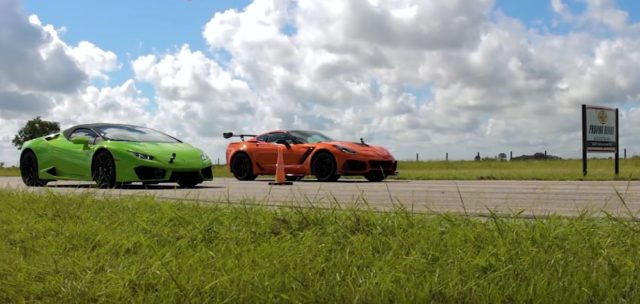 Corvette ZR1 Versus Lamborghini Huracan Front