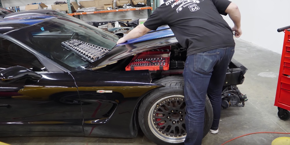 Rob Dahm Pulls LS6 from C5 Corvette Z06 for 13B Rotary