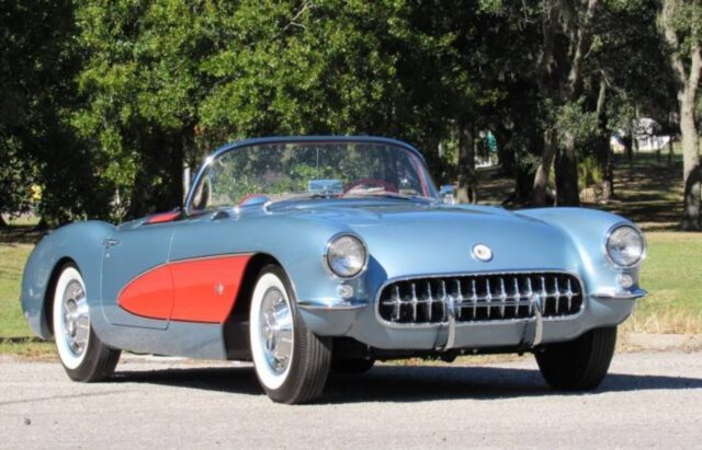 Unique Blue and Red 1957 Corvette Has Us Stunned