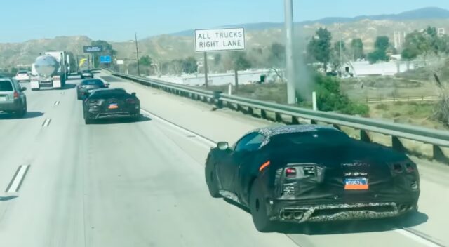 Alleged C8 Corvette Z06 in California