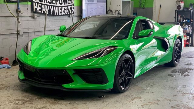 Auto Shop Owner Repaints His C8 Corvette Spitfire Green