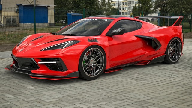 Extensive 32-Piece C8 Widebody Kit is a Visual Overhaul