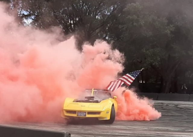 Supercharged C3 Corvette Burnout