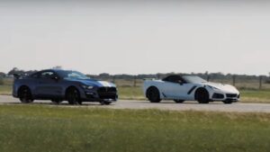 C7 Corvette ZR1 vs 2020 Shelby GT500 Roll Race