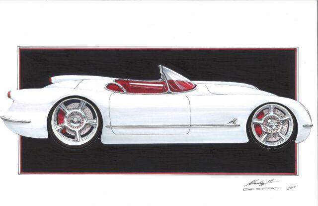 Dave Kindig C1 Corvette Illustration