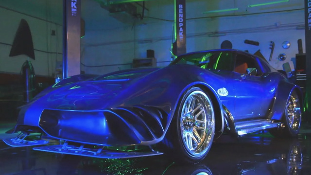 Custom Mako Shark Corvette Looks Like a Real-Life Hot Wheels Car
