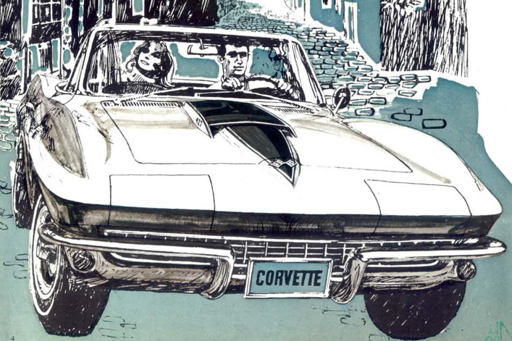 1967 C2 Corvette sketch