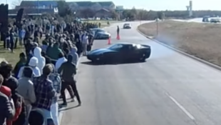 C6 Corvette Crashes Into Crowd